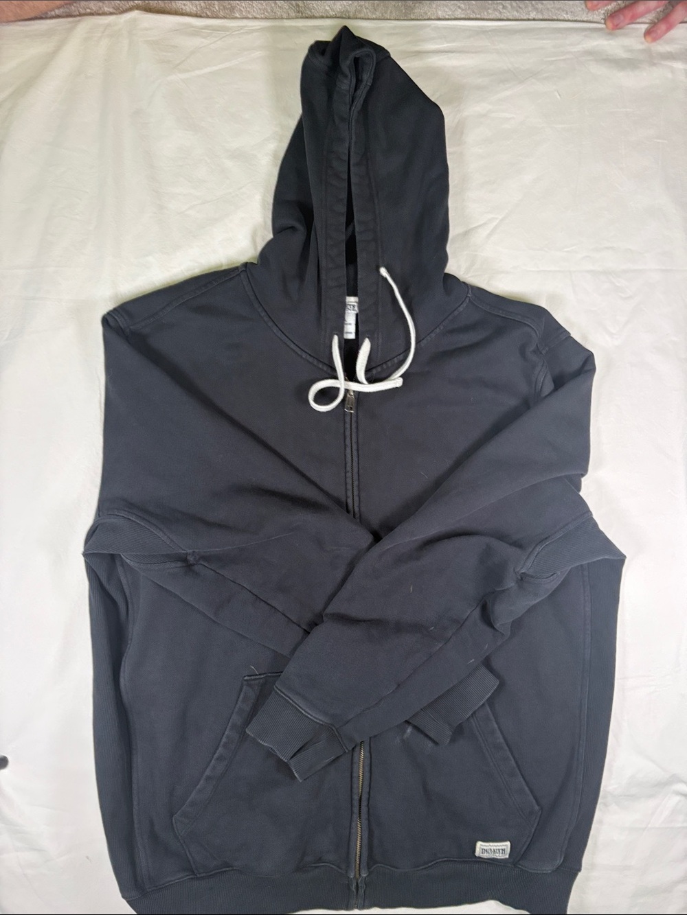 Duluth Trading Co Black Full-Zip Hooded Sweatshirt